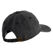 Waluigi Patched Unstructured Pigment Dyed Cotton Cap - Black OSFM