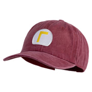 Waluigi Patched Unstructured Pigment Dyed Cotton Cap - Wine OSFM