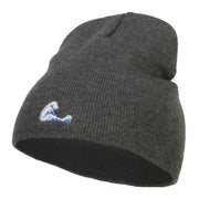 Mini Wave Embroidered Short Beanie