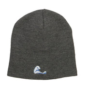 Mini Wave Embroidered Short Beanie