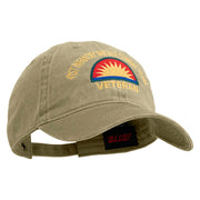 U.S. Army 41st Infantry Brigade Combat Team Embroidered Washed Solid Pigment Dyed Cotton Twill Brass Buckle Cap - Khaki OSFM