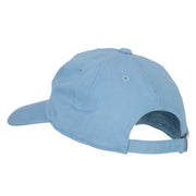 West Virginia Rhododendron with Map Embroidered Unstructured Washed Cap