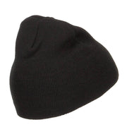 Mini Wave Embroidered Short Beanie