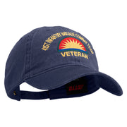 U.S. Army 41st Infantry Brigade Combat Team Embroidered Washed Solid Pigment Dyed Cotton Twill Brass Buckle Cap - Navy OSFM