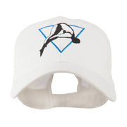 Diving Woman Logo Embroidered Cap