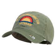 U.S. Army 41st Infantry Brigade Combat Team Embroidered Washed Solid Pigment Dyed Cotton Twill Brass Buckle Cap - Olive OSFM