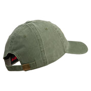 U.S. Army 41st Infantry Brigade Combat Team Embroidered Washed Solid Pigment Dyed Cotton Twill Brass Buckle Cap - Olive OSFM
