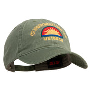 U.S. Army 41st Infantry Brigade Combat Team Embroidered Washed Solid Pigment Dyed Cotton Twill Brass Buckle Cap - Olive OSFM