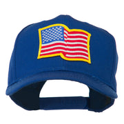 Wave American Flag Patched High Profile Cap