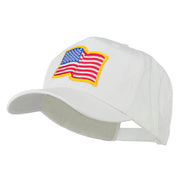 Wave American Flag Patched High Profile Cap