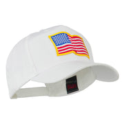 Wave American Flag Patched High Profile Cap