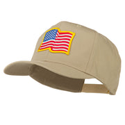 Wave American Flag Patched High Profile Cap