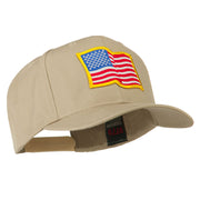 Wave American Flag Patched High Profile Cap