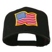 Wave American Flag Patched High Profile Cap