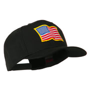 Wave American Flag Patched High Profile Cap