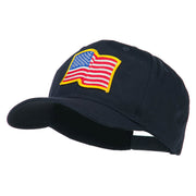 Wave American Flag Patched High Profile Cap