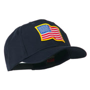 Wave American Flag Patched High Profile Cap