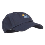 Crown Dad Embroidered Low Cap