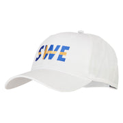 Sweden SWE Flag Embroidered Solid Cotton Pro Style Cap