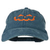 Halloween Jack O Lantern Embroidered Washed Dyed Cap