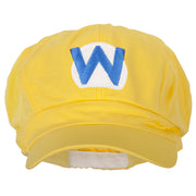 Big Size Circle Mario and Luigi Embroidered Cotton Newsboy Cap