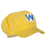 Big Size Circle Mario and Luigi Embroidered Cotton Newsboy Cap