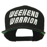 Weekend Warrior Embroidered Flat Bill Cap