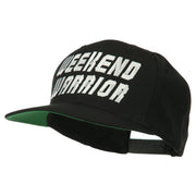 Weekend Warrior Embroidered Flat Bill Cap