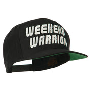 Weekend Warrior Embroidered Flat Bill Cap