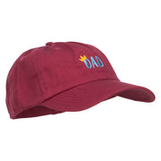 Crown Dad Embroidered Low Cap