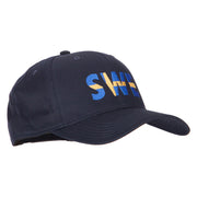 Sweden SWE Flag Embroidered Solid Cotton Pro Style Cap