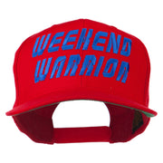 Weekend Warrior Embroidered Flat Bill Cap