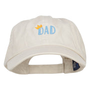 Crown Dad Embroidered Low Cap