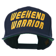 Weekend Warrior Embroidered Flat Bill Cap