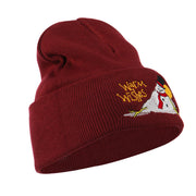 Warm Wishes Snowman Embroidered Beanie