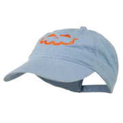 Halloween Jack O Lantern Embroidered Washed Dyed Cap