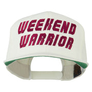 Weekend Warrior Embroidered Flat Bill Cap