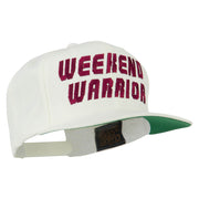 Weekend Warrior Embroidered Flat Bill Cap