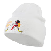 Warm Wishes Snowman Embroidered Beanie