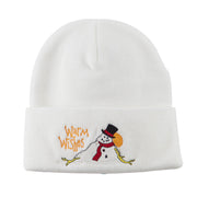 Warm Wishes Snowman Embroidered Beanie