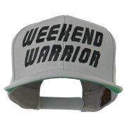 Weekend Warrior Embroidered Flat Bill Cap