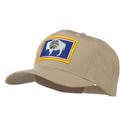 State of Wyoming Embroidered Patch Cap