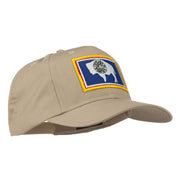 State of Wyoming Embroidered Patch Cap