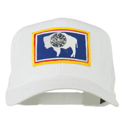 State of Wyoming Embroidered Patch Cap