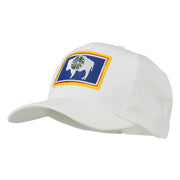 State of Wyoming Embroidered Patch Cap