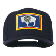 State of Wyoming Embroidered Patch Cap