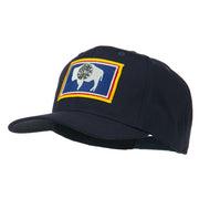 State of Wyoming Embroidered Patch Cap