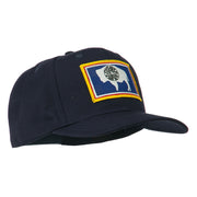 State of Wyoming Embroidered Patch Cap