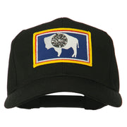 State of Wyoming Embroidered Patch Cap