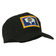 State of Wyoming Embroidered Patch Cap